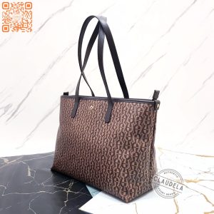 AIGNER Ilona Fango Shopper Tote Bag Signature Brown
