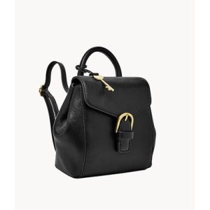 FOSSIL Liv Mini Backpack in Black Leather Super Langka Bestseller only 1 pcs