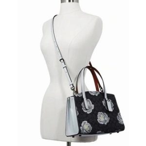 COACH Charlie Carryall 28 in Signature Rose Print