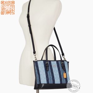 Coach Mollie 25 Strap Signature Jacquard with Stripes Midnight Multi
