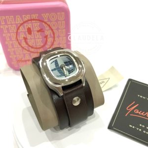 FOSSIL Big Tic Analogue-Digital Unisex Watch in Brown Leather (ES4935)