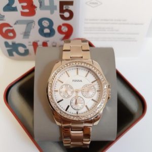 Fossil Women’s Watch Janice Multifunction Rose Gold - Tone Stainless Stell - BQ3316