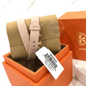 TORY BURCH Reva Double Wrap Leather Strap Nude Women’s Watch (TBW4030)
