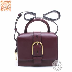 FOSSIL Wiley Top Handle in Fig Leather