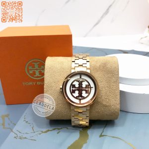 TORY BURCH Reva Rose Gold Tone Stainless Steel Watch (TBW4028)