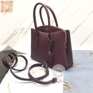 KATE SPADE Margaux Top Handle Satchel Medium in Deep Cherrywood