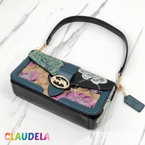 COACH X Kaffe Fasset Georgie Shoulder Bag in Signature with Floral Print