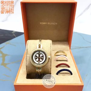 TORY BURCH Reva Bangle Gift Set Gold Watch (TBW4029)