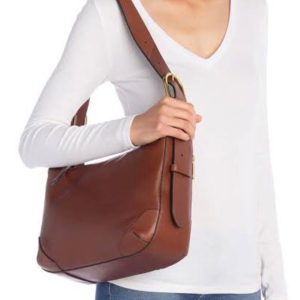 FOSSIL Hannah Hobo in Brown Leather