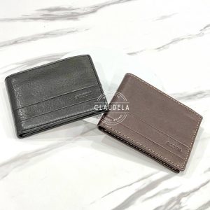 FOSSIL Lufkin Traveler Men Bifold Wallet in Dark Brown