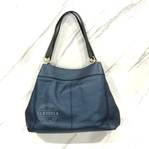 COACH Lexy Shoulder Bag in Metallic Denim
