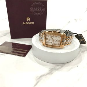 AIGNER Rectangular Chronograph Full Set Women’s Watch (A24114I)