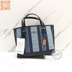 Coach Mollie 25 Strap Signature Jacquard with Stripes Midnight Multi