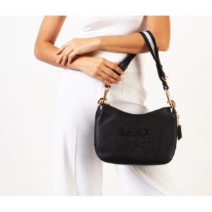 COACH Jes Hobo Shoulder Bag in Black Leather