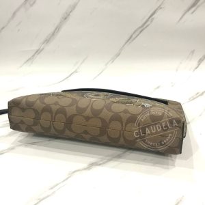 COACH Men’s Carryall Pouch XL in Signature Khaki with Chelsea Animation Tattoo