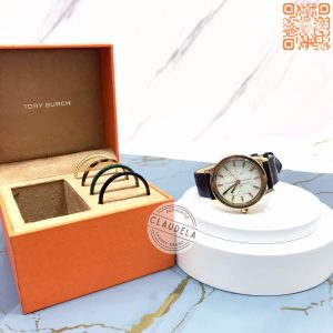TORY BURCH Gigi Leather Strap Black Gift Set (TBW2018)