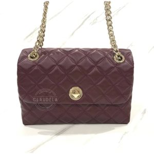 KATE SPADE Natalia Flap Medium Convertible Shoulder Bag in Cherry Wood