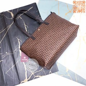 AIGNER Ilona Fango Shopper Tote Bag Signature Brown