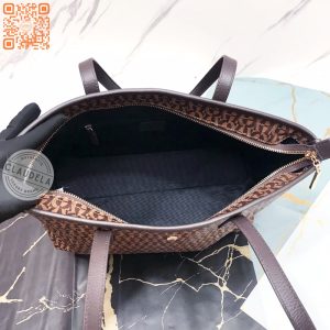 AIGNER Ilona Fango Shopper Tote Bag Signature Brown