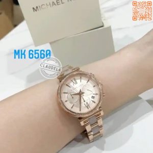 MICHAEL KORS Sofie Chronograph Rose Gold Dial Dual Tone Women’s Watch (MK6560)