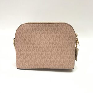 Michael Kors Jet Set Dome Criscros Medium Crossbody in Signature Powder Blush