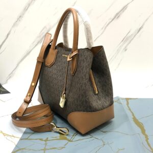 Michael Kors Mercer Gallery Small Satchel in Signature Brown