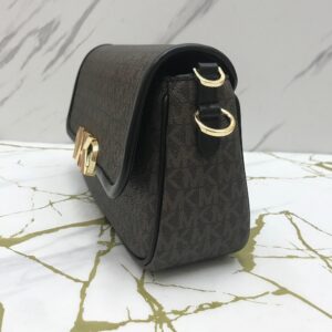 Michael Kors Parker Medium Shoulder Signature Brown Black