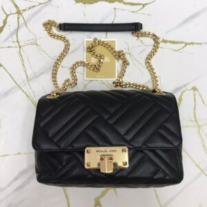 Michael Kors Peyton Medium Shoulder Bag in Black