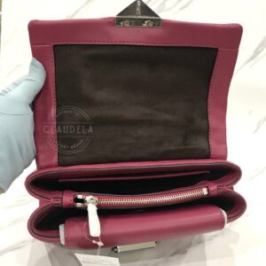 Michael Kors Cece Medium Quilted Leather Convertible Shoulder Bag in Berry