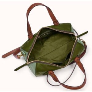 Fossil  Rachel Satchel Green Multi Leather