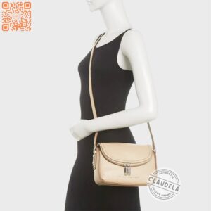Marc Jacobs Mini Groove Crossbody Greige with Gold Hardware