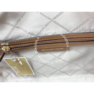 Michael Kors Carine Satchel Medium Signature Brown Acorn