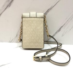 Michael Kors Carmen Phone Crossbody in Signature Ivory