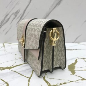 Michael Kors Greenwich Medium Convertible Signature Vanilla Soft Pink