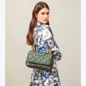 Tory Burch Fleming Soft Convertible Shoulder Bag in Pine Tree