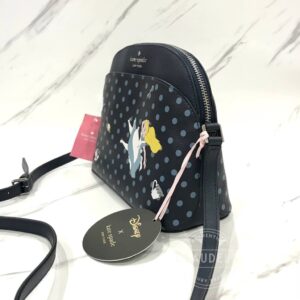 Kate Spade x Disney New York Alice Wonderland Dome Crossbody Navy Multi