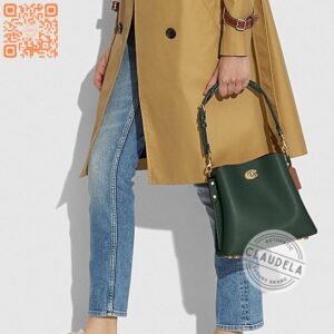 Coach Willow Shoulder Bag Colorblock Amazon Green Multi
