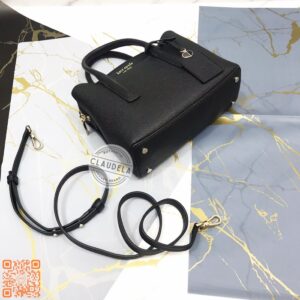 Kate Spade Margaux Top Handle Satchel Mini in Black Leather
