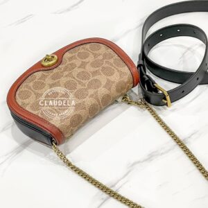 Coach Saddle Belt Bag in Signature Tan Rust