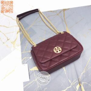 Tory Burch Willa Small Shoulder Bag Claret