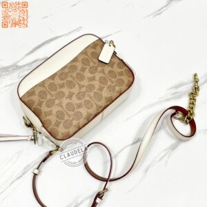 Coach Camera Bag in Signature Khaki Chalk