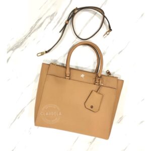 Tory Burch Robinson Double Zip Tote in Cardamom