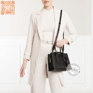 Kate Spade Margaux Top Handle Satchel Medium in Black Leather