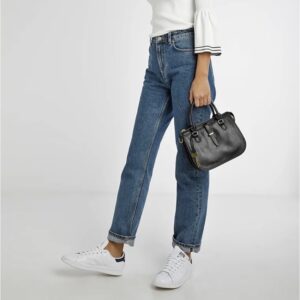 Fossil Ryder Satchel Mini in Black Leather