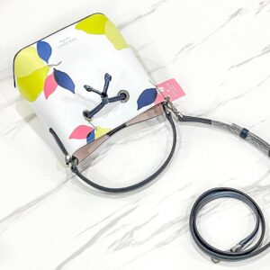 Kate Spade Eva Bucket Small in Lemon Zest White Multi