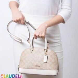 Coach Mini Sierra in Signature Chalk