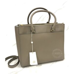 Tory Burch Robinson Double Zip Tote in Grey Heron