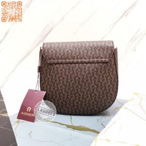 Aigner Ava Medium Crossbody Signature Brown