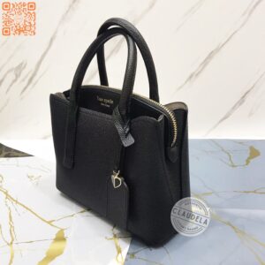 Kate Spade Margaux Top Handle Satchel Mini in Black Leather