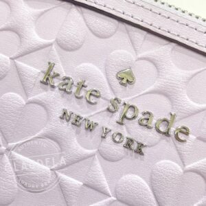 Kate Spade Hollie XL Dome Crossbody in Lilac Spade Clover Geo Embossed